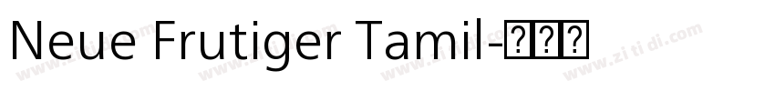 Neue Frutiger Tamil字体转换